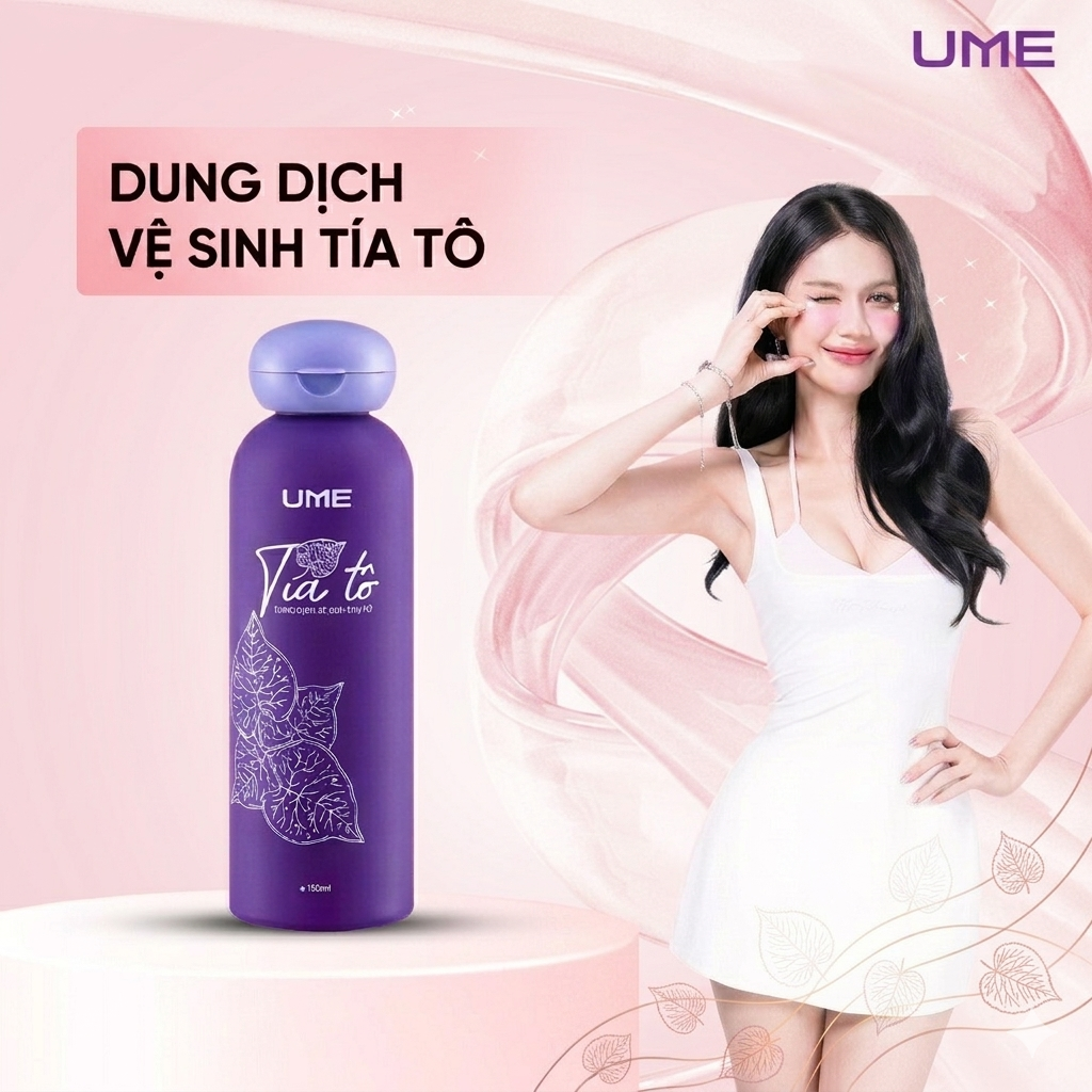Dung Dịch Vệ Sinh Tía Tô UME 150ml